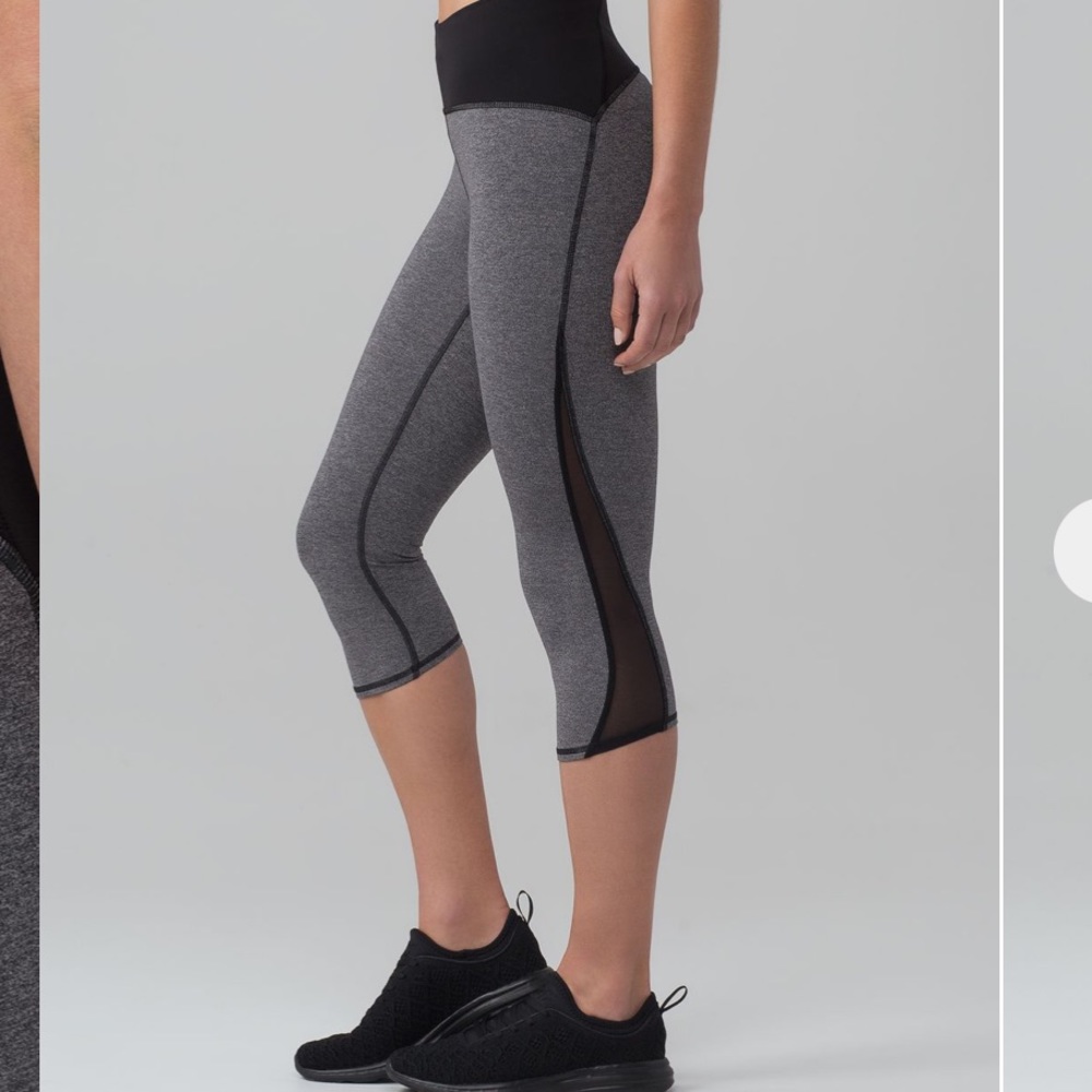 Lululemon train times crop grey